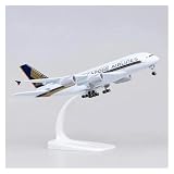 LIUSANG Skala samolotu 20 cm 1:400 dla A380 Singapo Airlines model samolotu ze stopu z kółkami i podwoziem kolekcjonerskie pamiątki odpowiednie do ekspozycji