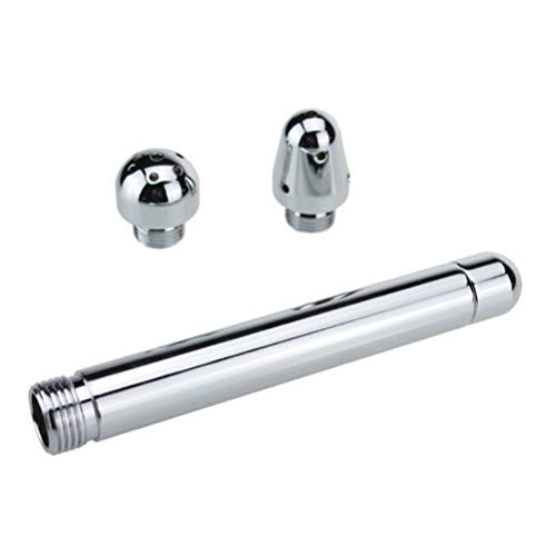 Enematador de limpador anal de Enema Duche Anal da SUPVOX com três cabeças de bocal para homens (pra