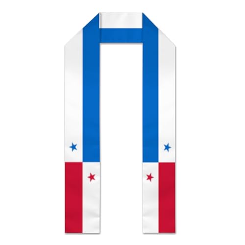 Vintage Panama Panamanian Flag Graduation Stole Sash Shawl for Men Women Thickened Scarf for International Students Teachers Study Aboard Graduate Gift 72 inches Unisex