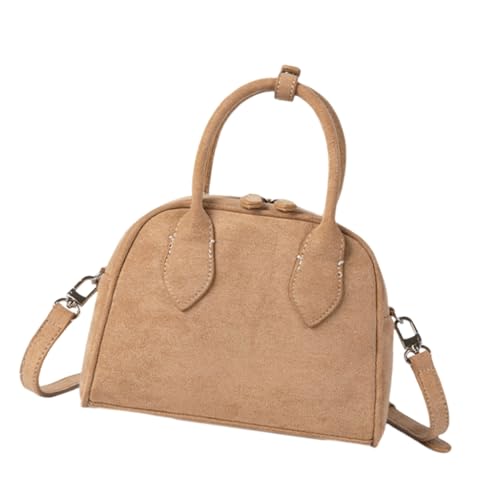 Sac à bandoulière abricot chic en cuir souple pour femme élégante