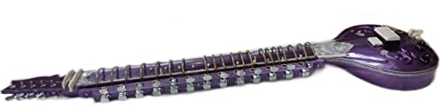 Guitare électrique indienne acoustique avec manche renforcé Violet - Les Beatles, Paul McCartney, John Lennon, RIngo Starr, George Harrison Guitare électrique indienne acoustique avec manche renforcé Violet – Image 4