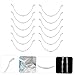 KICHOUSE 12pcs Breathable Mouth Support Straps Comfortable Inner Holder for Enhanced Breathing Face Insert Strips for Adults and Boys and