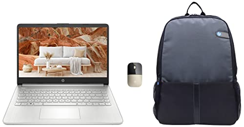 HP 14s, AMD Ryzen 5-5500U 14 inches FHD, IPS, Micro-Edge Display Laptop & Z3700 Wireless Mouse (Modern Gold)