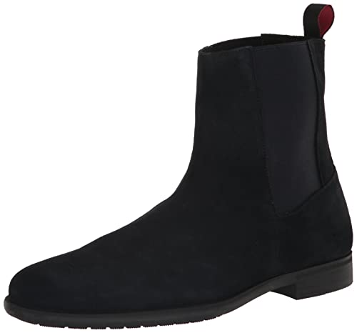 HUGO Men's Smooth Suede Pull on Chelsea Boot Hunting Shoe