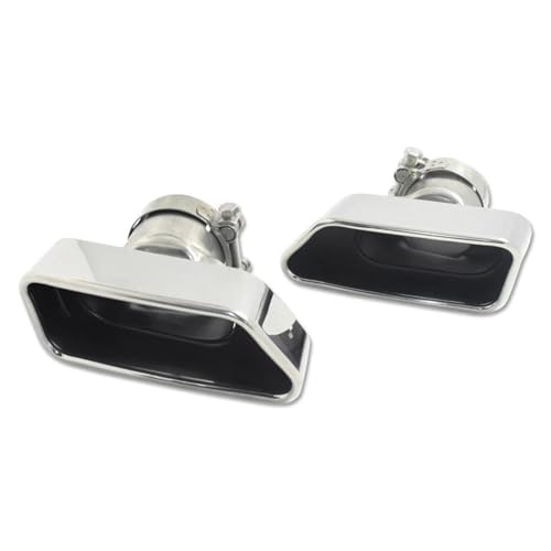 Salida de escape para BMW F10 F11 reemplazo de tubo cuadrado desgastado plata