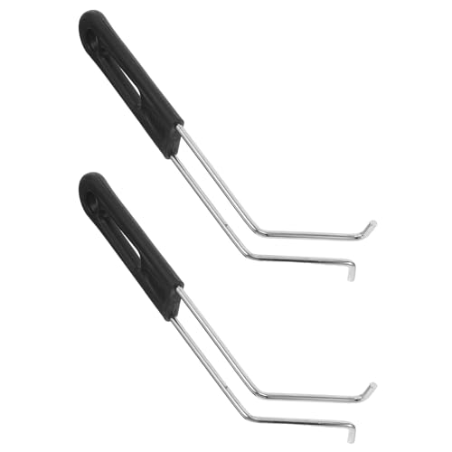 Mango de Repuesto para Cesta de Freidora con Agarre Ergonómico Antideslizante 2 Unidades, Mangos Desmontables de Acero Inoxidable de 9,45 Pulgadas para Tareas de Freído de Alta Frecuencia en la Cocina miniatura 1