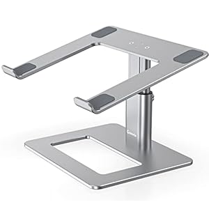 GOKEDA Laptop ständer, ergonomisch Verstellbarer Computerständer, Höhenhalter aus Aluminiumlegierung, kompatibel mit MacBook Air Pro, Dell, HP, Lenovo Samsung (Mehr 11-17 Zoll Laptops)
