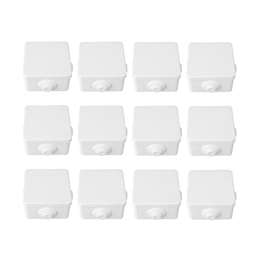 Boîte de jonction extérieure KANASI lot de 12 boîtiers électriques étanches