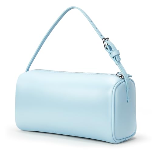 Small Purse For Women Vegan Leather Mini Purse With Adjustable Strap Baby Blue