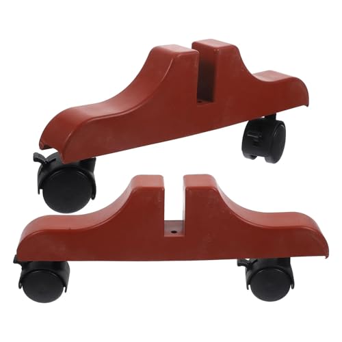 SynapSYA Standfuß für Paravents 4 Pcs Bildschirm Mobile Basis Teiler Haushalt Füße Tragen-beständig Halterung mit Rädern