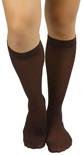 Image of ToBeInStyle Womens Pack of 6 Knee High Trouser Professional Socks