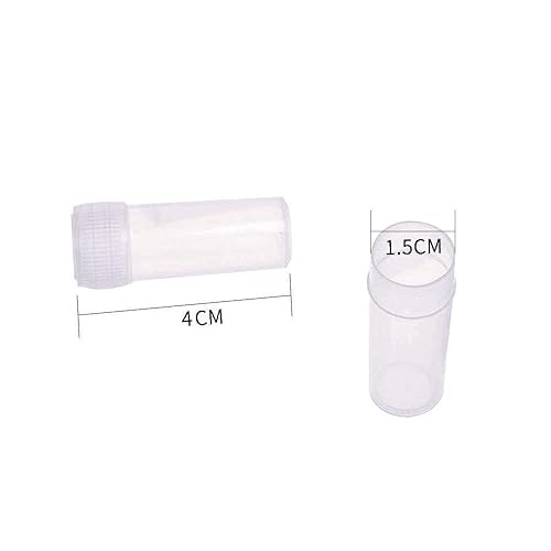 Miniatura 2 de Tubos de ensayo de plástico de 0.2 fl oz Frasco de almacenamiento de frascos de botella pequeña Contenedor de almacenamiento para laboratorio -50pcs