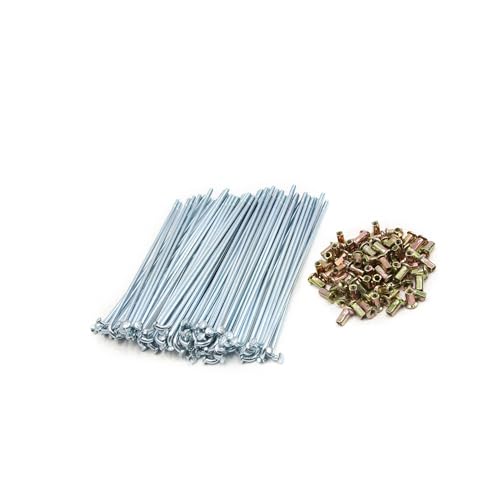 Partuto 72pcs 4mm Thread Diameter Motorcycle Wheel Spokes 170mm Length Replacement
