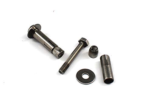 6 pernos de anclaje hexagonales M8x65 mm acero inoxidable 304 miniatura 2