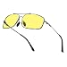 laureles Full Reader Pilot Frame Polarized Night Vision Sunglasses Men Vintage Driving Reading Sun Glasses UV400 (Grey/Yellow, 2, multiplier_x)