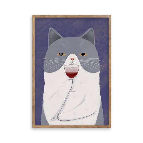 阪画屋 アートパネル アートボード ポスター 玄関 壁画 壁掛け 壁飾り 部屋飾り 飾り絵 絵 絵画 油絵 ソファの背景画 インテリア 現代 モダン フレーム 額付き 木枠付きの完成品 木目調 キャンバス 猫 ネコ ペット アニマル 動物 プレゼント ギフ