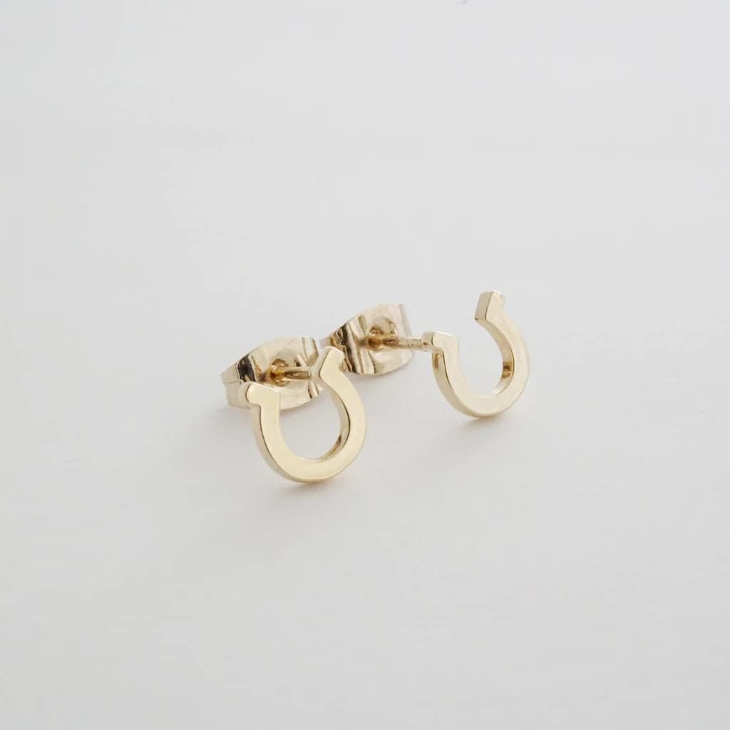 HONEYCAT Tiny Horseshoe Studs in Gold, Rose Gold, or Silver | Minimalist, Delicate Jewelry