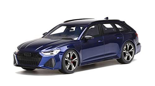 TOP SPEED - TS0315 Miniature Collectible Car, Carbon Black Navarra Blue Metallic