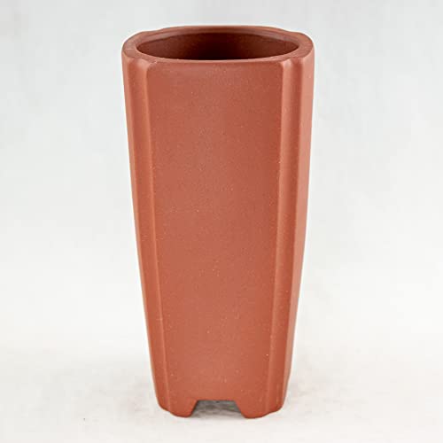Calibonsai Square Zhuni Zisha Cascade Style Bonsai Pot and Orchid Planter with Mesh - 3.25inchx...