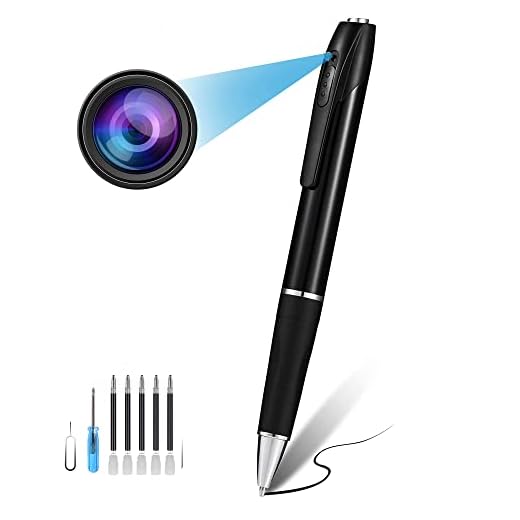Hidden Camera, Spy Camera Pen with 32GB SD Card, Pen Camera with 1080P, Nanny Cam with 180 Minutes Battery Life, Body Camera for Home Security or Classroom Learning[2022 Version]