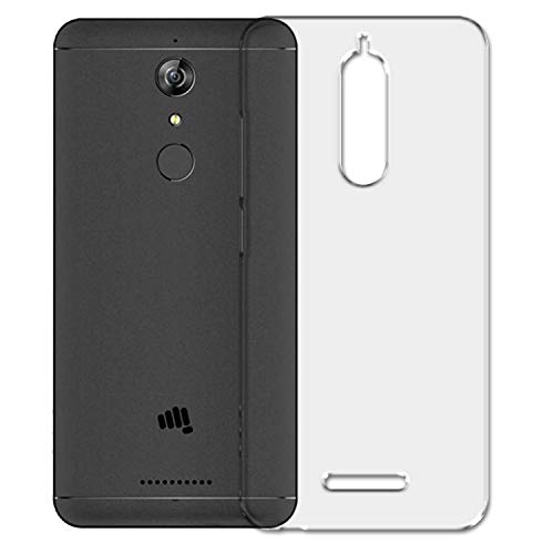 Image of Soft Flexible Silicone Back Cover (Micromax Canvas Infinity, Transparent Case + Screen Guard)