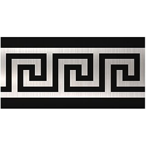Frise Murale FUNLIFE Brossé Argent Cover