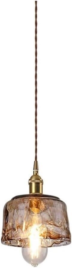 Suspension ZR98US en verre martelé style farmhouse lustre cuisine et salle à manger