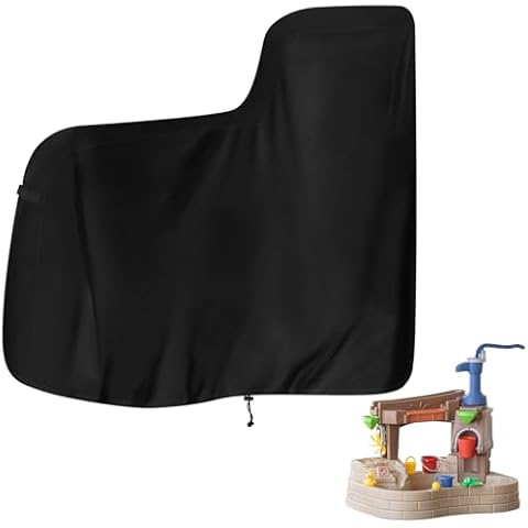 tonhui Kids Water Table Cover for Step 2 Pump & Splash Discovery Pond Water Table, Outdoor Water Play Table Toys Cover, Kids Water Play Pool Cover 420D Heavy Duty Waterproof Fabric (Cover Only) Cover
