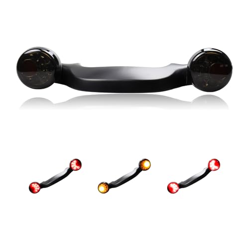 LIUJJYH Motorcycle Rear Bullet LED Turn Signals Light Bar Integrated Taillight Brake Lights Compatible with Harley Road King Heritage Electra Touring Road Glide Softail Special Glide