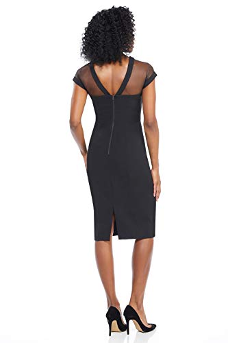 Image of Maggy London Women's Illusion Dress Occasion Event Party Holiday Cocktail Guest of Wedding.