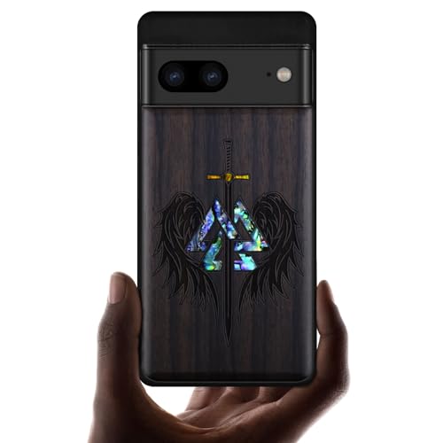 Coque Pixel 7 en bois sculpté et nacre le cadeau idéal unique