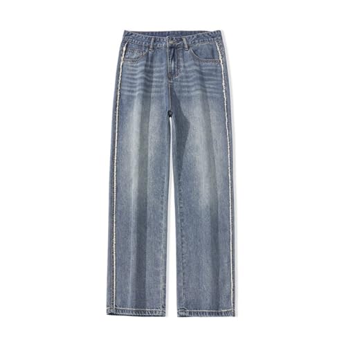 Jeans Pants Trousers Denim Spring and Autumn Men's Classic Loose Casual High Street Wide Leg Drop
