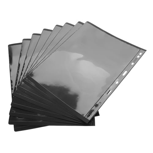 Álbum de sellos Levemolo de 10 páginas negras para coleccionistas de filatelia y billetes 2