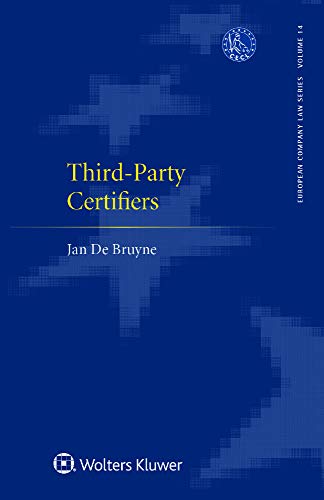 Third-Party Certifiers (European Company Law Book 14)