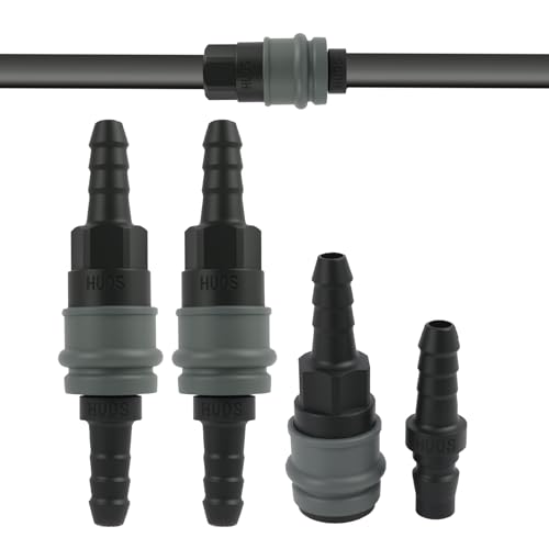 Industrial Grade Quick Disconnect Set, Heavy Duty 3/8 Inch Plastic Steel Air Hose Quick Connect Coupler with Leak-Proof Seal, Long lasting Type C Pneumatic Fittings for Air Compressors and Tools