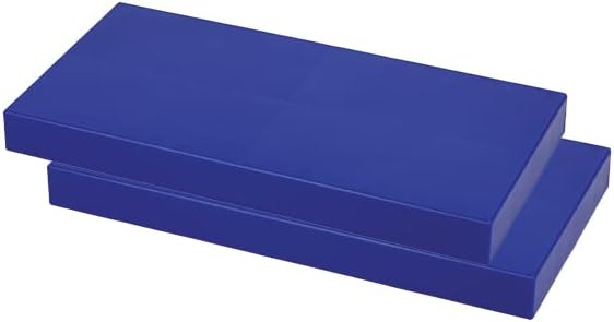 EverBlock 12 x 6 Full Size Building Block Finishing Cap Bulk Pack | Giant Building Blocks | Easy to Connect & Reuse | Indoor & Outdoor Use | Build Displays & Structures | Blue