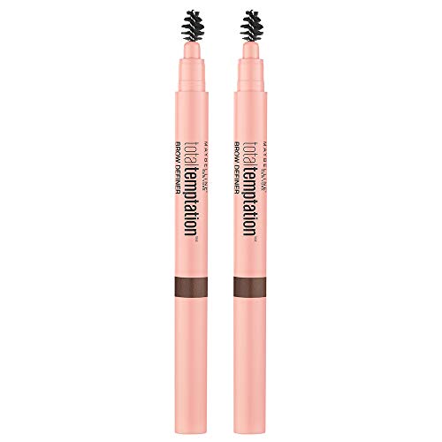 Image of Maybelline Total Temptation Eyebrow Definer Pencil, Medium Brown, 2 Count