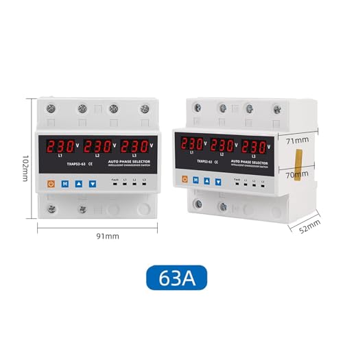 Relais de protection triphasé 63A idéal pour sécuriser l'électricité des bâtiments et ateliers - 5