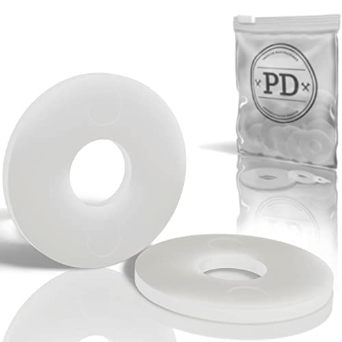 PD® Arandelas de plástico grandes M8 (DIN 9021 / ISO 7093) | Arandelas de cuerpo de nylon PA | Arandelas de plástico con gran diámetro exterior | 25 piezas