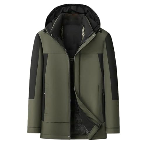 Veste d'hiver à capuche médiévale homme style business épuré
