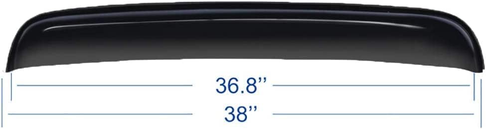 Miniatura 5 de Deflector de viento original de 38 pulgadas, ajuste universal, protección contra la lluvia, techo solar, 1 unidad, tintado de humo oscuro, visera de