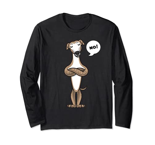 Stubborn Galgo Español Dog Owner Long Sleeve T-Shirt, Black