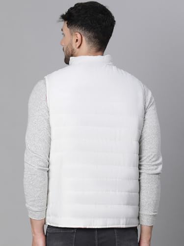 Image of oxolloxo Men's Aztec Print Zip Lined Sleeveless Reversible Quilted Jacket