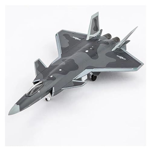 Juguete coleccionable de recuerdo avión J-20 de aleación premium 6