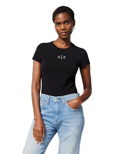 T-Shirt Armani Exchange Slim Fit Femme : Le Basique Chic Ajusté Anti-Pli