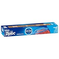 Ziploc Freezer Bags Large, Resealable & Reusable Food Storage, Microwave Safe and BPA Free, 14-Pack