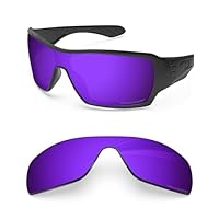 BLAZERBUCK Lentes de reposição polarizadas anti-sal para óculos de sol Oakley Offshoot OO9190, Roxo cósmico polarizado, 0