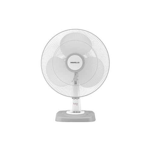 Image of Havells 400 mm SWING NEO Table Fan (WHITE GREY)