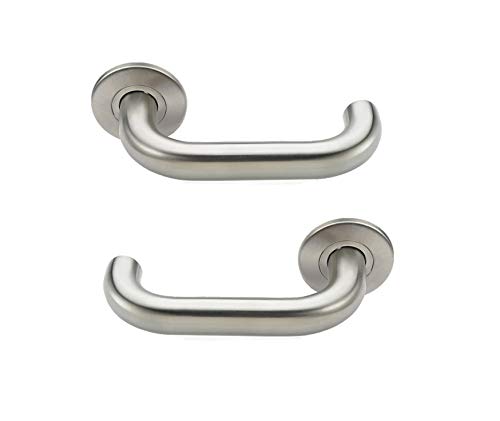 Bricard Tempo 668451 Pair of Handles on Rosette Stainless Steel New Wave Design