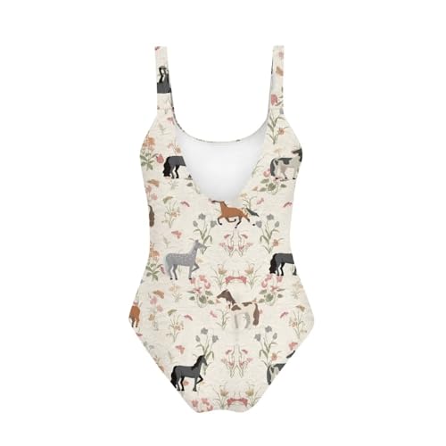 Image of Ystardream Teen Girls One Piece Swimsuit Beach Athletic Bathing Suits Quick Dry